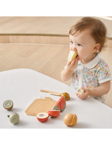 PolarB Wooden Fruit Cutters with Velcro Set 18m+