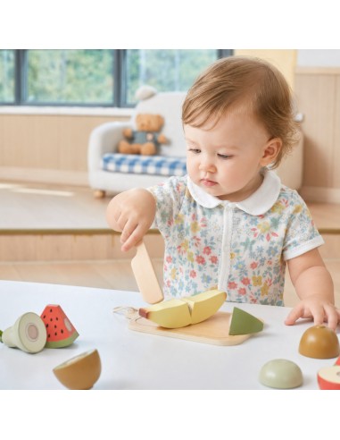 PolarB Wooden Fruit Cutters with Velcro Set 18m+
