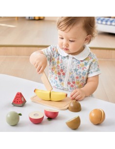 PolarB Wooden Fruit Cutters with Velcro Set 18m+ 2