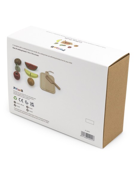 PolarB Wooden Fruit Cutters with Velcro Set 18m+