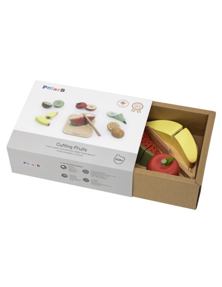 PolarB Wooden Fruit Cutters with Velcro Set 18m+