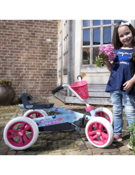BERG Gokart na pedały Buzzy Bloom Ciche koła 2-5 lat do 30 kg