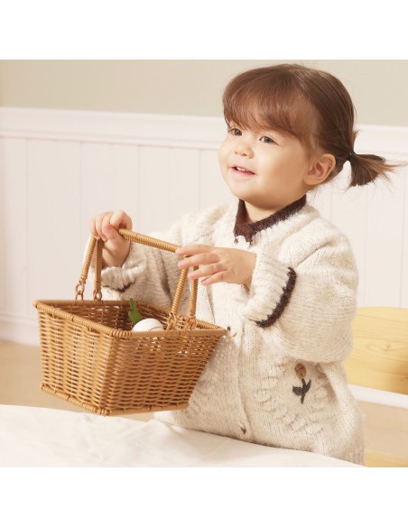 Viga PolarB Wooden Food Chopping Board with Basket