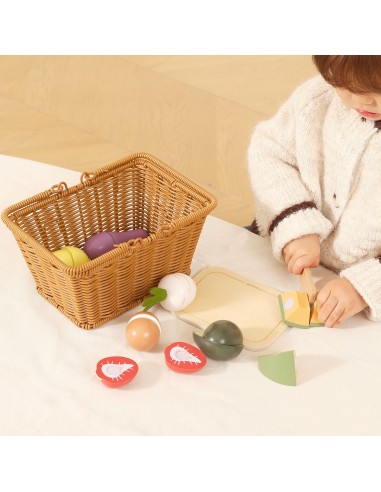 Viga PolarB Wooden Food Chopping Board with Basket