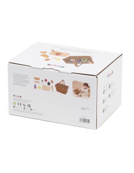 Viga PolarB Wooden Food Chopping Board with Basket