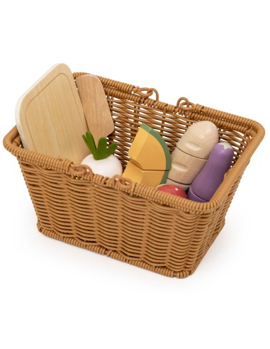 Viga PolarB Wooden Food Chopping Board with Basket