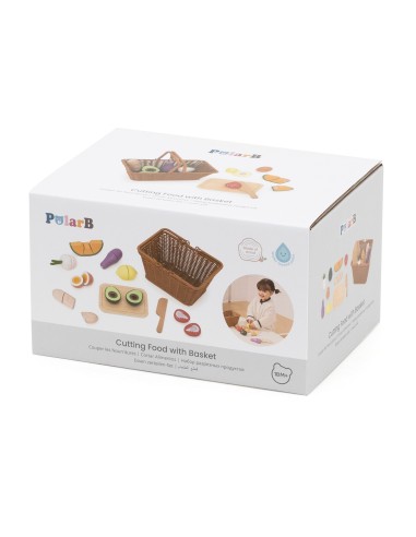 Viga PolarB Wooden Food Chopping Board with Basket