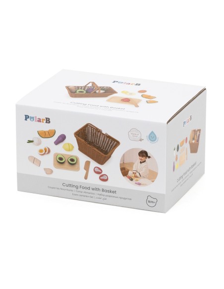 Viga PolarB Wooden Food Chopping Board with Basket