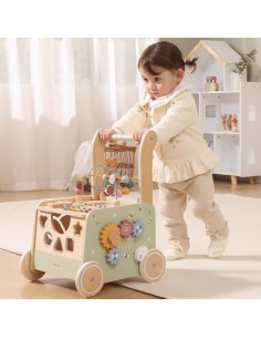 Wooden educational walker pusher Viga PolarB 12m 2