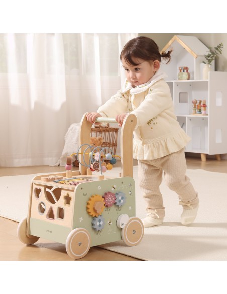 Holz-Lauflernwagen/Schiebewagen Viga PolarB – Lernspiel 12m
