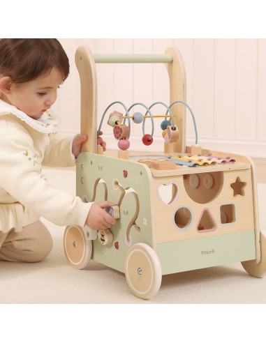Wooden educational walker pusher Viga PolarB 12m