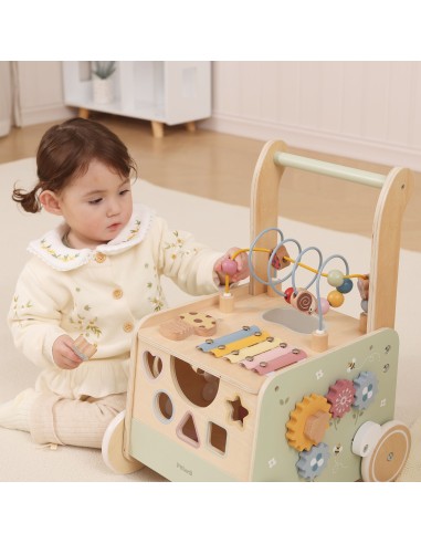 Wooden educational walker pusher Viga PolarB 12m