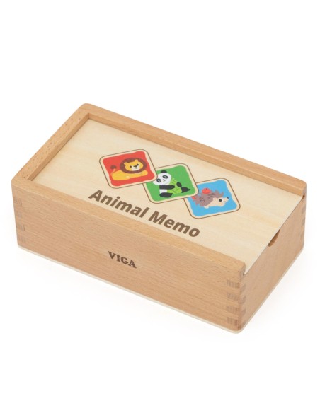 Holz-Memoryspiel Memo Tierchen Viga | Lernspielzeug