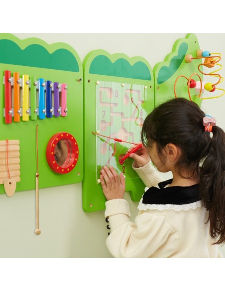Sensoriktafel Krokodil VIGA – aus Holz (Montessori)