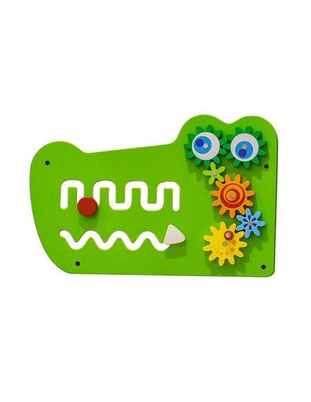 Sensoriktafel Krokodil VIGA – aus Holz (Montessori)