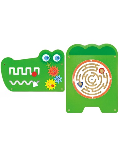 Sensoriktafel Krokodil VIGA – aus Holz (Montessori)