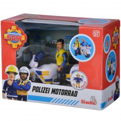 SIMBA Strażak Sam Motor Policyjny + Figurka Malcolma