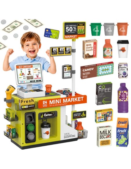 WOOPIE Self-Service Checkout Mini Market Express for Children