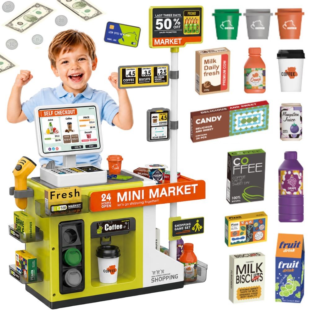 self-service sularaha kassa mini – WOOPIE Self-Service sularaha kassa Mini Market Express tarvikud