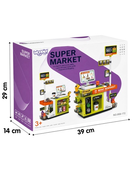 WOOPIE savitarnos kasa „Mini Market Express“ vaikams
