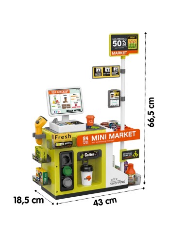 WOOPIE Self-Service Checkout Mini Market Express for Children