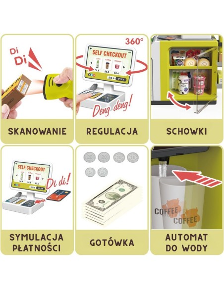 WOOPIE savitarnos kasa „Mini Market Express“ vaikams