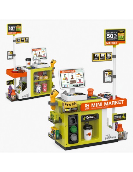 WOOPIE savitarnos kasa „Mini Market Express“ vaikams