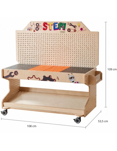 Masterkidz Mobile STEM Activity Station - learning, creative fun for 3+