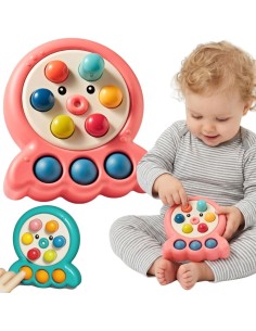 WOOPIE Geschicklichkeitsspiel Wackel-Maulwurf mit Schnur Krake 2w1