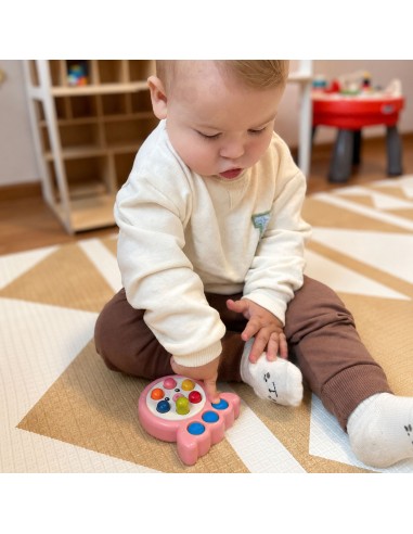 WOOPIE Geschicklichkeitsspiel Wackel-Maulwurf mit Schnur Krake 2w1