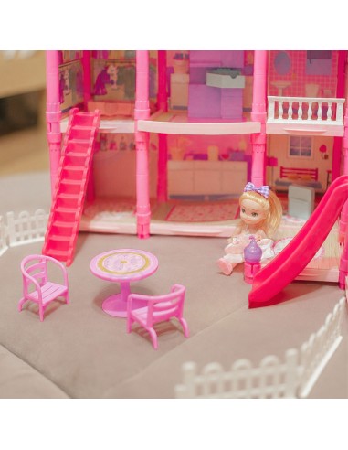 Didelis lėlių namelis Villa Kids Doll House Playset Woopie - 296 el.