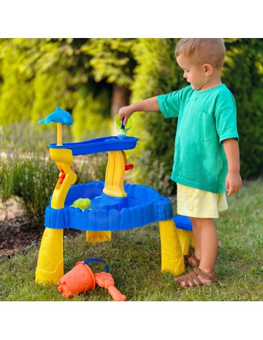 WOOPIE XL Water Table with Chair 2 in 1 - Dolphin 12 pcs.