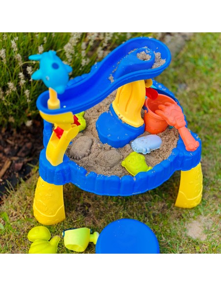 WOOPIE XL Water Table with Chair 2 in 1 - Dolphin 12 pcs.