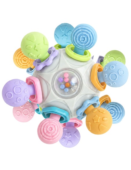 Woopie 3-in-1 sensory toy - teether and rattle