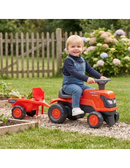 FALK Kubota Orange Tractor with Trailer - from 1 year