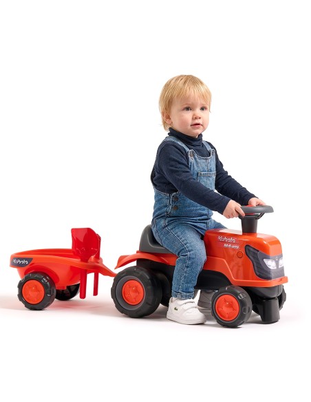 FALK Traktorek Kubota Pomarańczowy z Przyczepką - od 1 roku