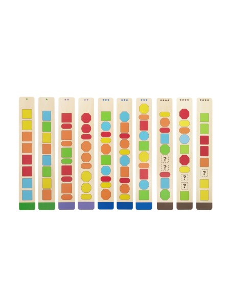 VIGA Wooden Beads for Stringing and Sequencing 64 pcs.