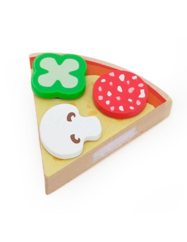 VIGA Wooden Pizza Slicer 27 Pieces for Children