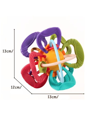 WOOPIE sensory ball teether - 4 textures, perfect for teething