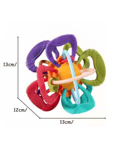 WOOPIE sensory ball teether - 4 textures, perfect for teething