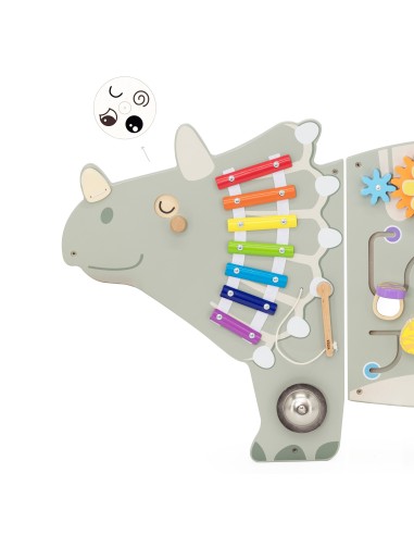 VIGA Triceratops Activity Wall Panel 18m+