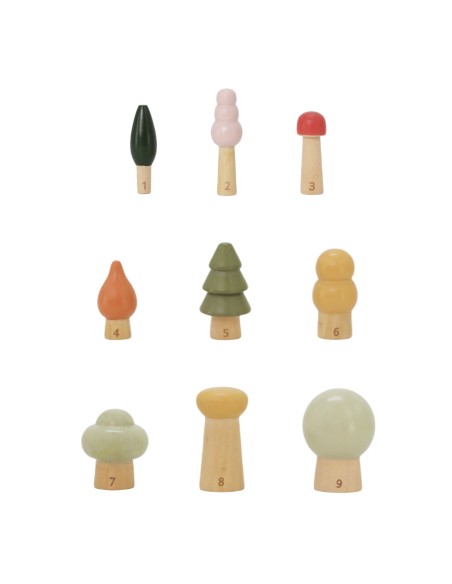VIGA PolarB Forest Trees – Counting Puzzle 1–9