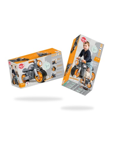 FALK Jeździk Biegowy Ciche Koła Motor Prem1er Retro Czarny 12m+