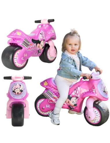 INJUSA Minnie Mouse Ride-on Motor Balance Bike for Kids