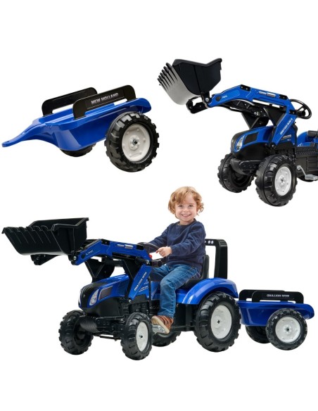 Traktor FALK New Holland T8 z Łyżką i Przyczepą 3-7 lat