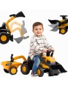 FALK pasispyris-traktoriukas JCB su priekaba ir priedais, tylūs ratai, 1–3 m.