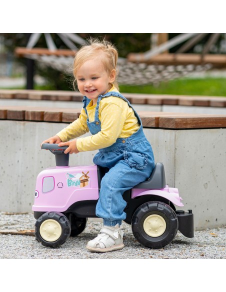 Ride-on Tractor with Trailer Pink Birdy Farm FALK - Toy 1+