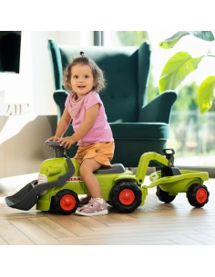 FALK Traktoriukas Claas su priekaba, krautuvu ir kaušeliu - Žaislas 2