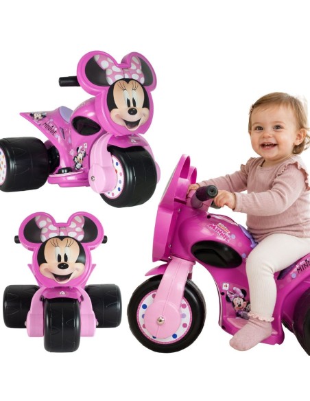 INJUSA Trzykołowiec Myszka Minnie Samurai 6V - Jeździk dla Dzieci