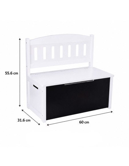 Tooky Toy Wooden Toy Chest - children's seat